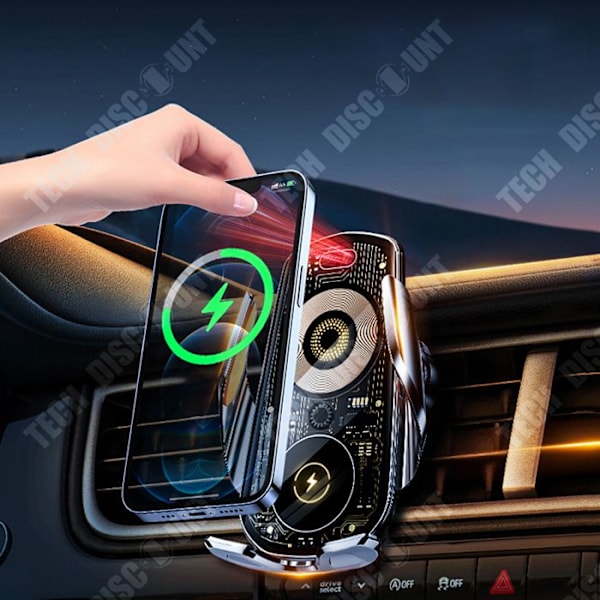 TD® Läpinäkyvä navigointituki langattomaan puhelinlaturiin autossa Erityinen tuki autoon