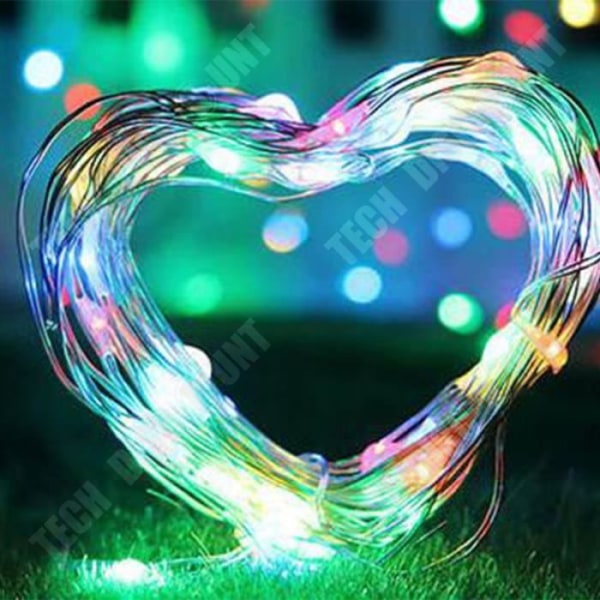 TD® String Lights 5M 50LED, LED String Lights Batteridriven Liten LED Färgglad, fest julbröllopskväll.