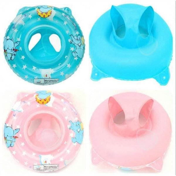 CONFO® babystol boj rosa pool strand uppblåsbar säkerhet elefant mönster pvc barn leksak 6-36 månader djur flicka pojke ro