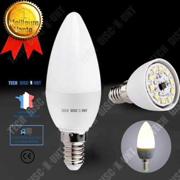 TD® Pure LED-lampa varmvit skruvlampa Original energisparande hembelysning Högeffekts färgljus
