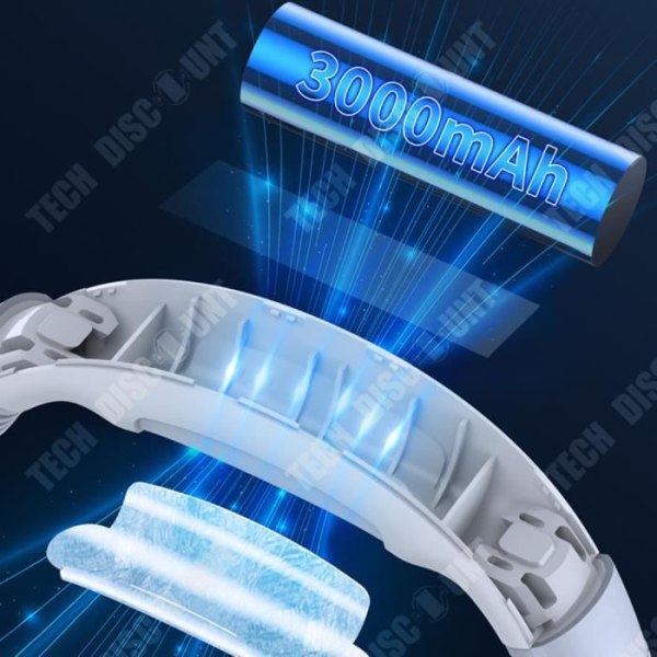 TD® Nackfläkt 3000 mAh Intelligent digital display Mycket lång batteritid Mini nackfläkt