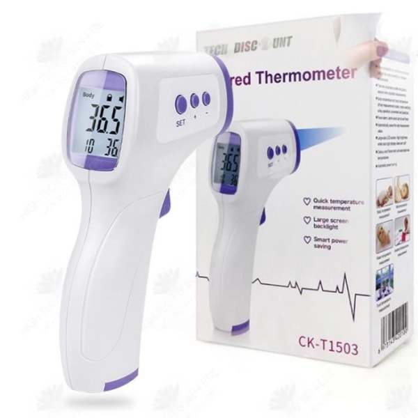 HTBE® handhållen panntermometer Elektronisk termometer Beröringsfri infraröd termometer för människokroppen