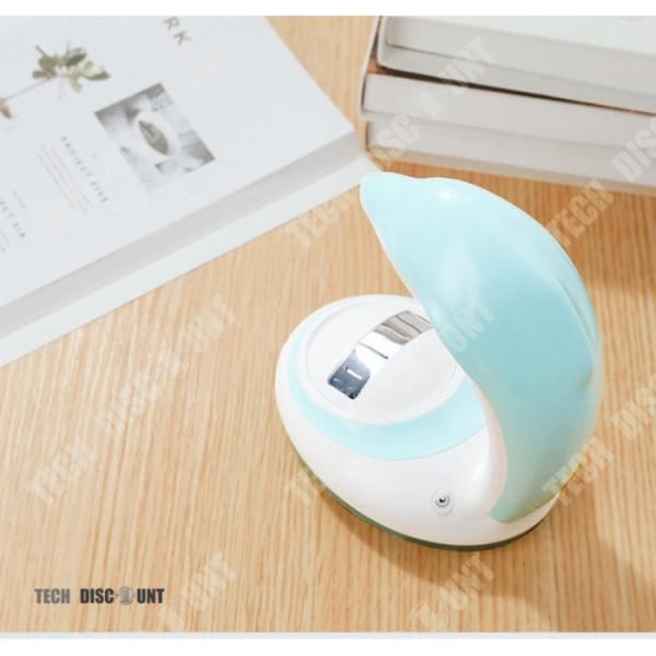 TD® Lampe til natbord, kontor, læsning, solenergi, udendørs, på fod, bog, LED, bevægelsessensor, multifunktionel, delfin, fantasifuld