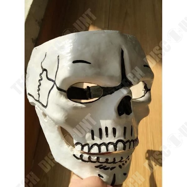 TD® Skeleton Skull Mask för män - Skrämmande mask för cosplay - Dekorationstillbehör - cosplay i form av skeletthuvud