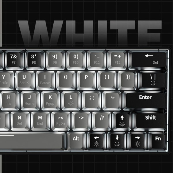 Klavert QWERT TD® dubbel färg 87 tangenter mekaniskt tangentbord Typ-C USB trådbundet tyst stödläge spel tangentbord hot-swapbare tangenter