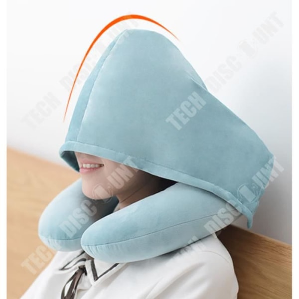 TD® U-formad kudde, multifunktionshuva cervikal, U-formad resekudde, tupplurskudde, Memory Foam