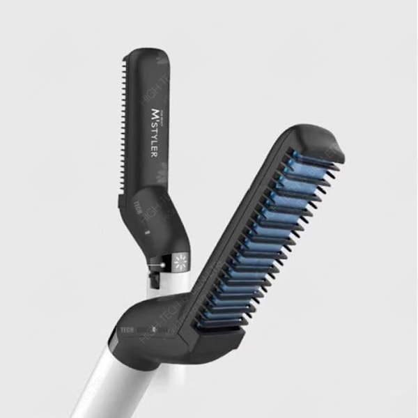 HTBE® Funktionell stylingkam för män Rak fluffig volymstyling Dubbel användning Personlig vård Hårlätande kam