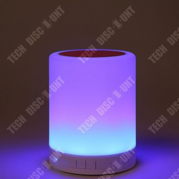 TD® Färgglad Bluetooth-högtalare Manuell touchscreen Kontakthandsfree TF-kort insättbar Bluetooth-ljushögtalare