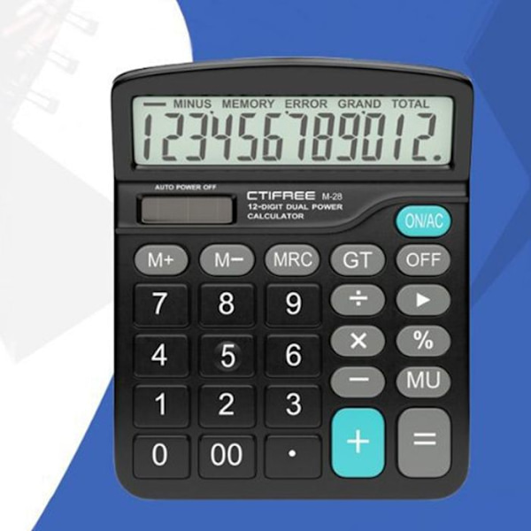 Finansiel lommeregner - TD® - Sol - Stort skærm - ABS - 12 displaysifrene