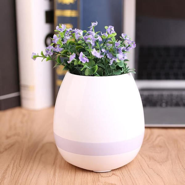 Musikalisk blomkruka -bluetooth högtalare -Magic Piano -Radio - Trådlös musik - laddningsbart batteri
