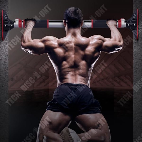 TD® Hem Indoor Pull Ups Enkelstång Hängande utan slag på väggen Dörr Enkellyft Fitnessutrustning