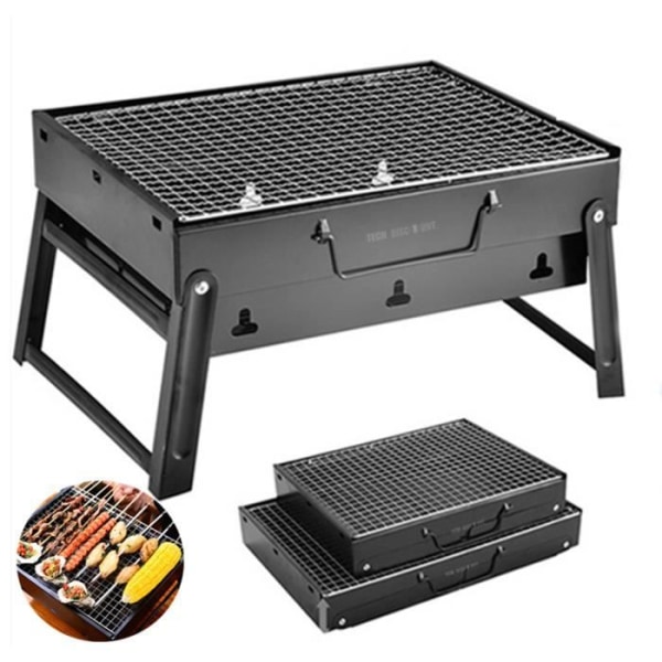 TD® Vikbar/Utfällbar Bärbar Mini-BBQ i rostfritt stål Platssparande Robust Enkel användning Grillning Matlagning