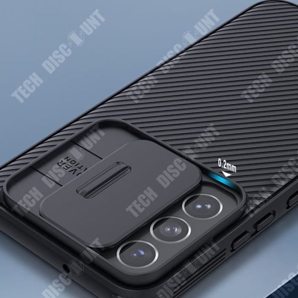 TD® Hiilikuituisella pinnoitteella varustettu puhelimen suojakuori Samsung Galaxy S22:lle + TPU-suojalasit Tietosuoja Liima niin