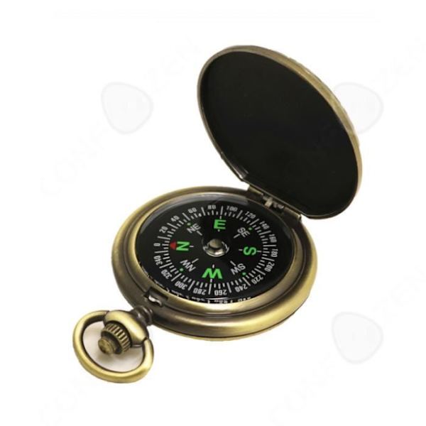 CONFO® Retro Taskukello Kompassi Kompassi Lahja Lahja Ulkoilu-Suunnistaja-Matka Leirintä Tavarat C
