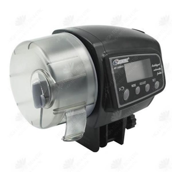 HTBE® Tank fisk automatisk matare intelligent timing slutet akvarium koi guldfisk liten matarmaskin