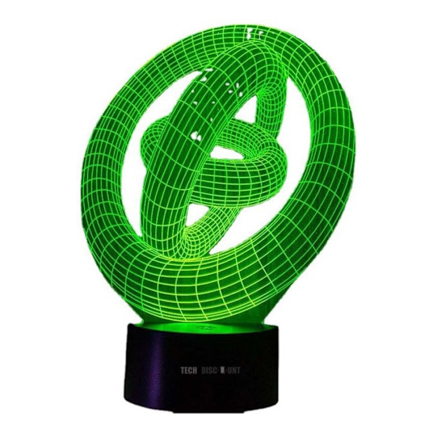 Nattljus - TD® - 3D Touch-fjärrkontroll - 7 justerbara färger - LED - inomhus Röd, grön, blå, gul, blå, lila, vit