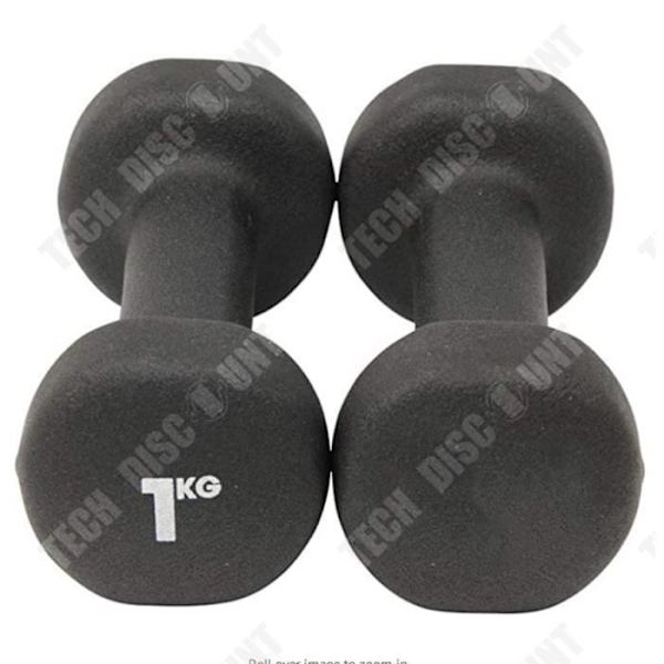 TD® 2pcsEt par små håndvægte med sort prikket overflade til kvinder, et par fitnessudstyr til børn derhjemme