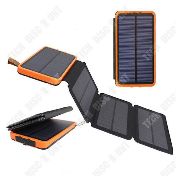 TD® Bärbar Solar Power Bank 20000mAh Vikbar Snabbladdning Utomhus Power Bank Mycket kompatibel