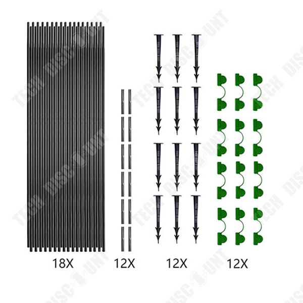 TD® Havefolie Ramme Sæt af 6 støtte til havefolier Horticultural rammer Rustring til havefolier