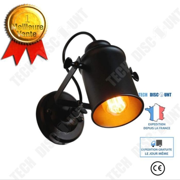 TD® Vägglampa Retro Amerikansk Rustik Loft Style LED-lampor Industriell Vintage Iron Vägglampa för Bar Cafe Belysning