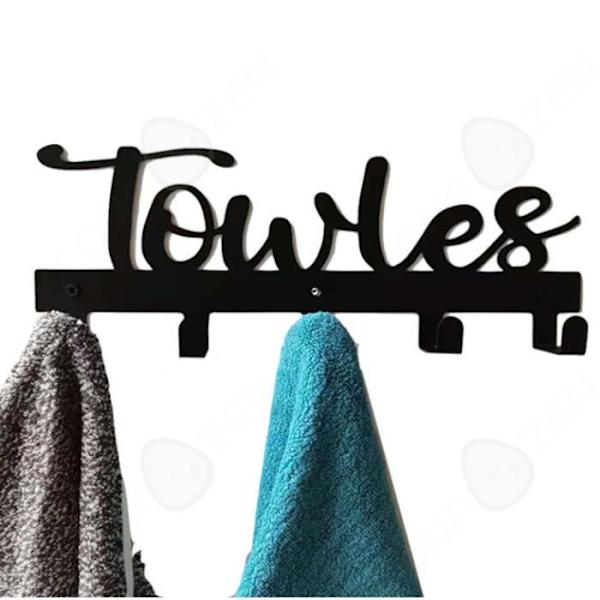 CONFO® Kroge til tøj række håndklæde kreativ frakker håndklædeholdere TOWLES i smedet jern række med 5 krog