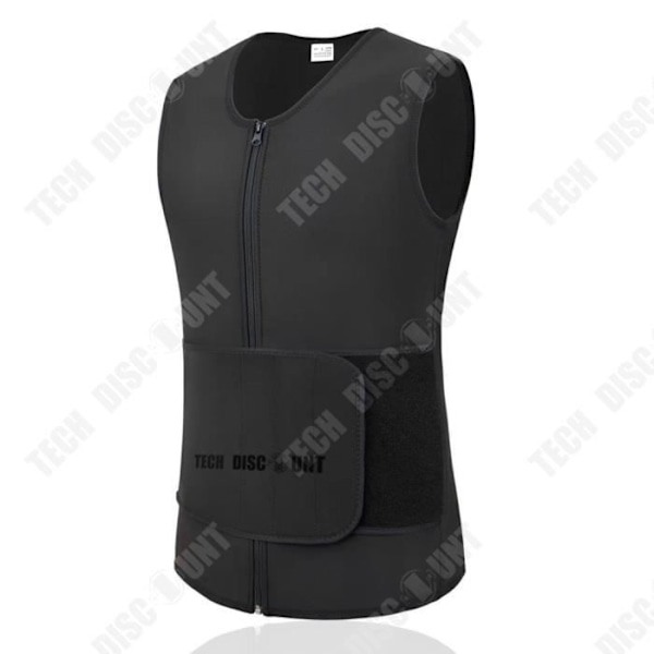 TD® Mænds neopren kropsformende bælte sweatwear Fitness løb sport Yoga tøj sved slankende talje vest størrelse L