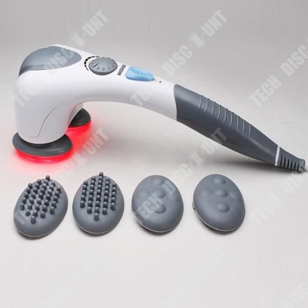 TD® Elektrisk delfinmassagesticka Hot Compress Elektrisk halsryggradsmassager Nacke Midja Rygg Multifunktionsmassageapparat