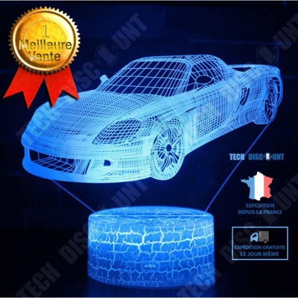TD® 3D-taktiilinen värillinen yövalaisin FKT89
