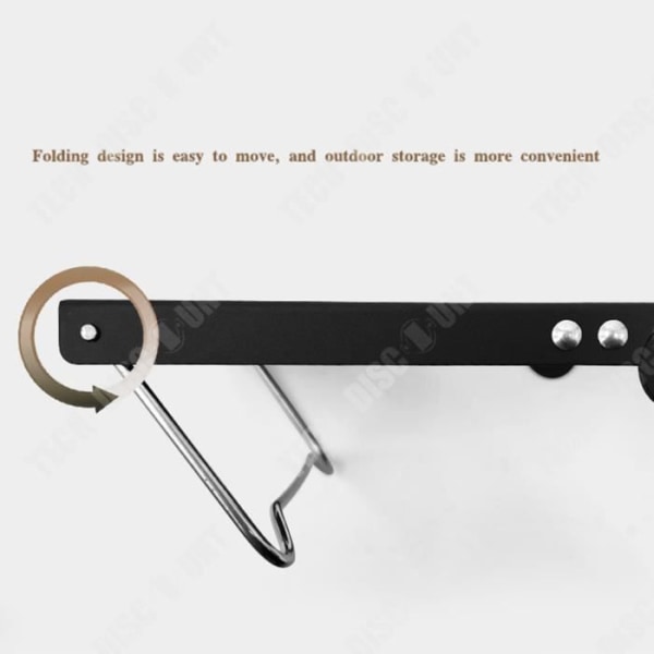 TD® Campingbord värmeisoleringsbord i aluminiumlegering, litet portabelt hopfällbart multifunktionsbord utomhus