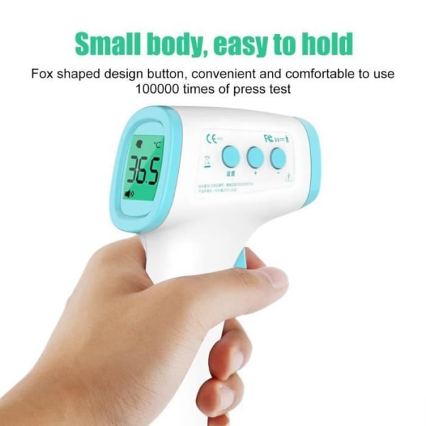 Instant Digital LCD Infraröd beröringsfri panntermometer temperaturpistol för baby, barn, vuxna