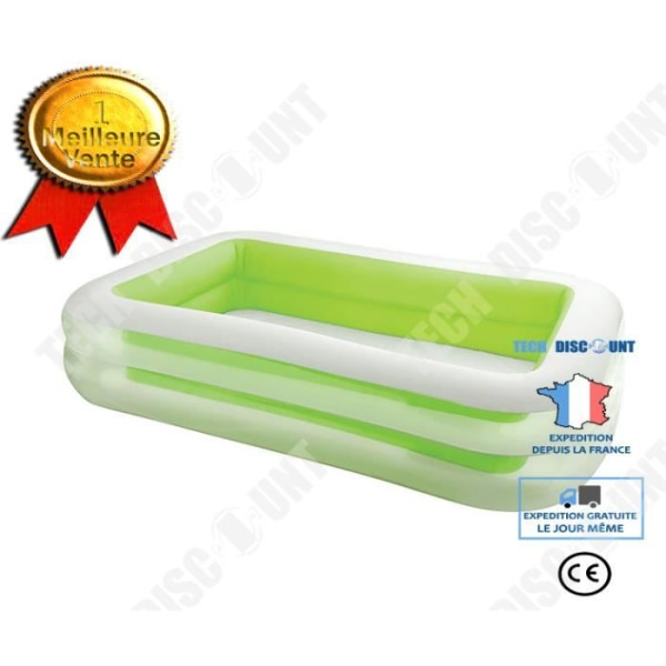 TD® INTEX Perheelle tarkoitettu suorakulmainen allas - 2,62x1,75x0,56m