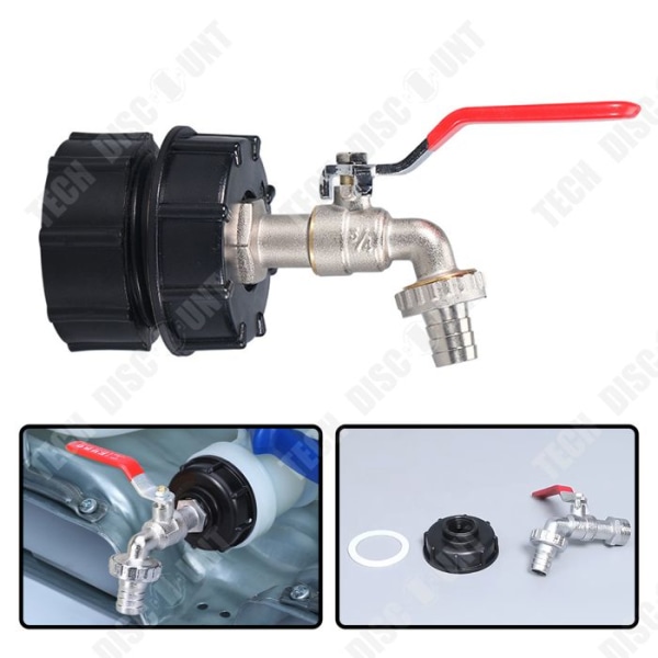 TD Mässing Kran Adapter IBC Ton Kran Adapter Set Frostskydd Adapter Lock Mässing Kran 1 Styck