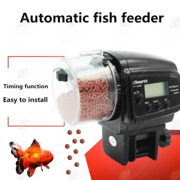 HTBE® Automatisk fodring akvarium tidsindstilling automatisk fodring akvarium lukket automatisk fodring til fisk