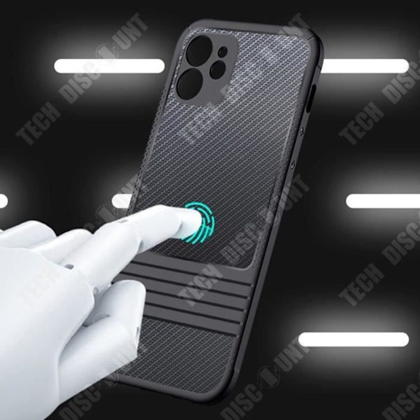 TD® mobiltelefonfodral lämplig för iphone11 kolfiber silikon soft shell anti-dropp skyddsskydd