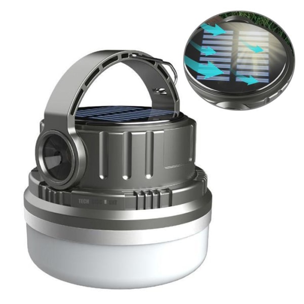 Campinglampe - TD® - Multistillingsgrad - Vandtæt - Lithiumbatteri - TYPE-C opladning