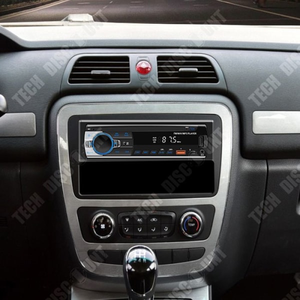 TD® Bilradio Bluetooth Universal MP3-spelare för bilförlustfri ljudkvalitet Central modifiering Bilradio Svart