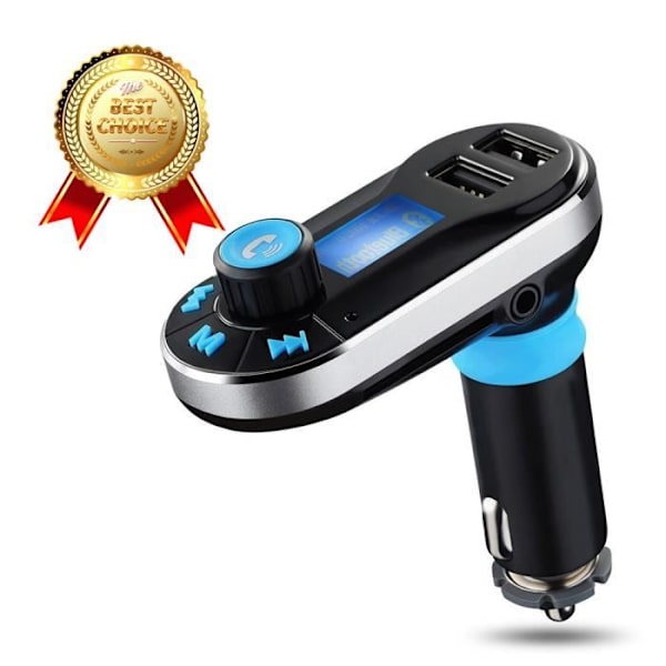 LCC® Bluetooth Auto Kit MP3 Soitin FM Lähetin Mikrofonilla, Handsfree-Puhelu, Kaksoislataus USB 5V/2.1A Ulostulo. Pengar