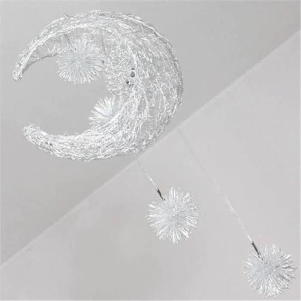 Lampe hængende måne stjerne TD® G4 - ROCK - Aluminium - 40cm - 5 pærer