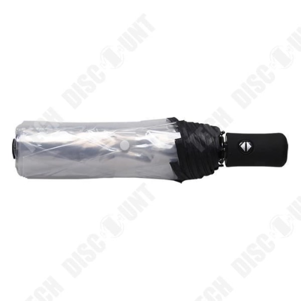TD® Transparent paraply Automatisk regnparaply til kvinder og mænd beskyttelse mod regn diameter 93 cm
