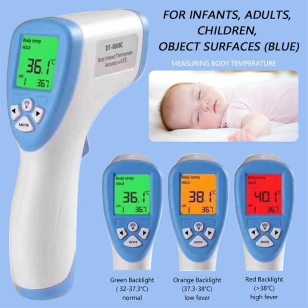 Beröringsfri digital infraröd panntermometer för baby, vuxen, barn TERMOMETER BEBE 75