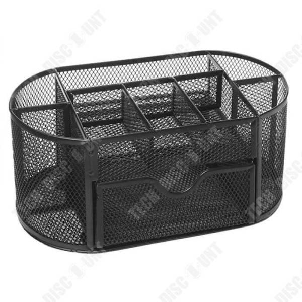 TD® Multifunktionell förvaringsorganisator Skrivbord Mesh Metallpennhållare Brevpapper Behållare Kontorsmaterial Skolmaterial