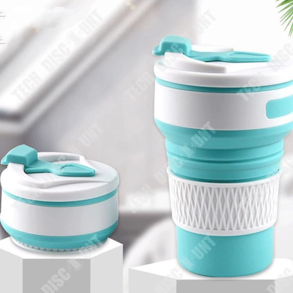 TD® Silikone vandkop, foldbar kaffekop, udendørs sammenklappelig bærebar kop, højtemperaturbestandig