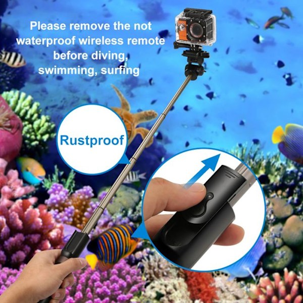Selfie stik TD® 12x5x3,5cm telefon kamera smartphone selfie stik bluetooth stativ portabel Selfie stik