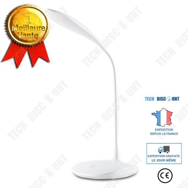 TD® LED genopladelig skrivebordslampe Dæmpbar berøringslampe til natbord foldbar