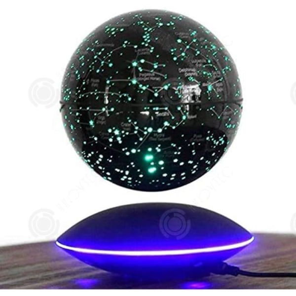 INN 6 tums magnetisk levitation flytande klot present, färgglad smart världskarta, LED-ljus