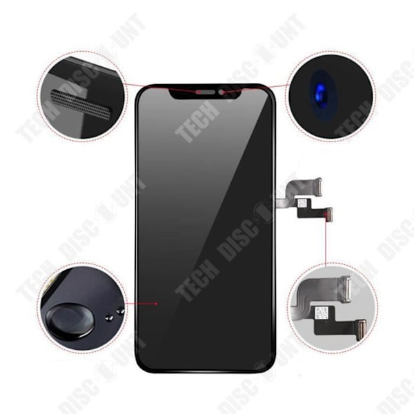 TD® 6,1 tum LCD-skärm för iPhone XR-glas