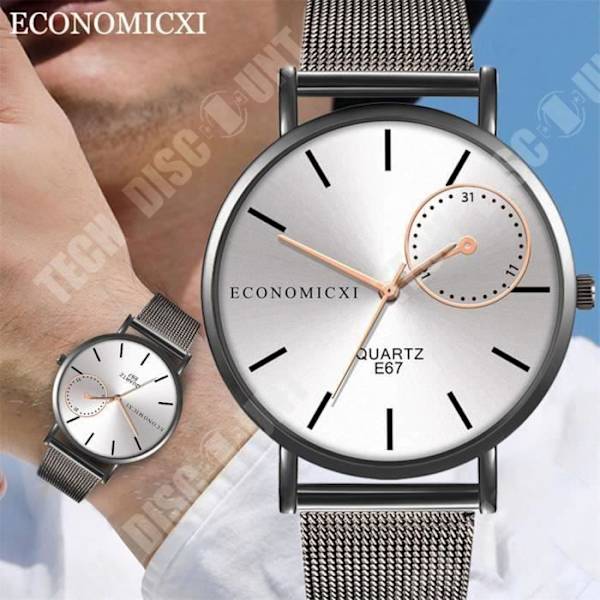 TD® Quartz Armbandsur Casual och Business Series Mesh bälte Watch Herrgåvor