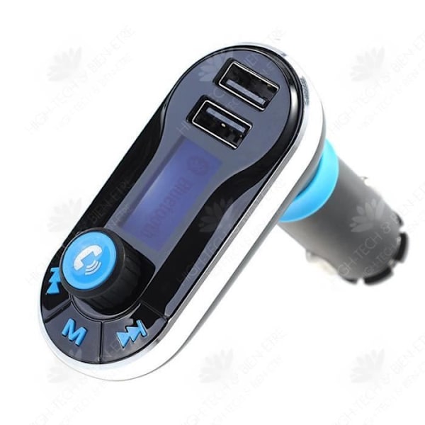 HTBE® Auton U-levy MP3-soitin Bluetooth FM-lähetin handsfree kaksinkertainen USB-latausportti vastaamiseen