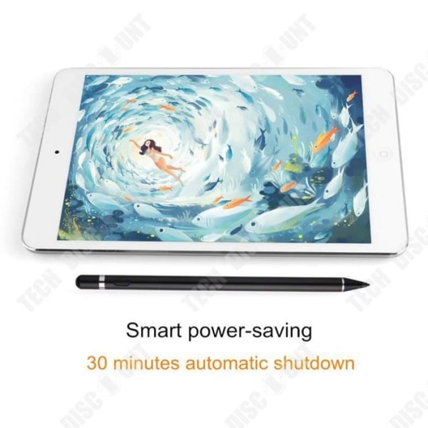 TD® Black USB Charging Apple Pencil Apple iPad Touch Screen Pen Active Capacitive Penna Universal Passar till bärbar dator
