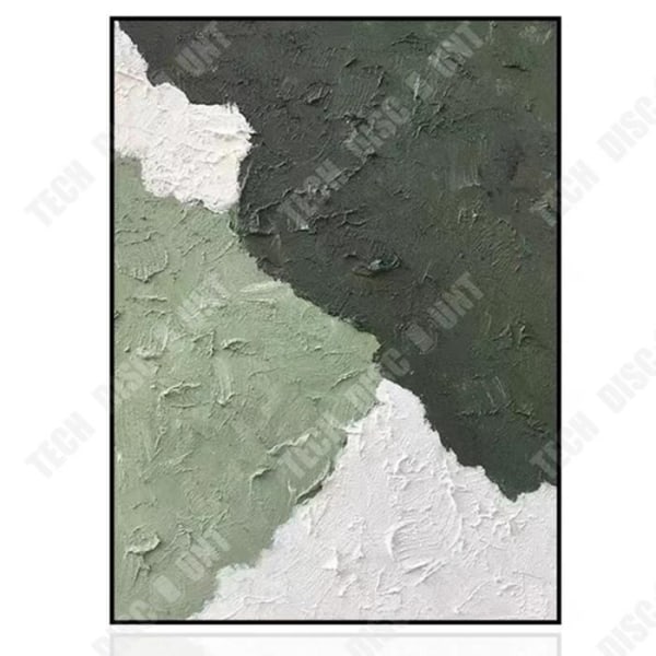 TD® Modern minimalistisk tjock textur grön dekorativ målning high-end hall handmålad oljemålning 50 *